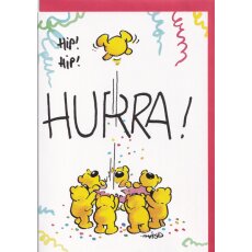 Kinder-Geburtstagskarte Hip Hip Hurra
