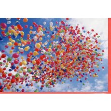 Grusskarte Bunte Luftballons