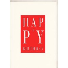 Exklusive Geburtstagskarte Happy X Birthday A6