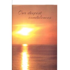 Trauerkarte Englisch Sunset