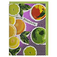 Genesungskarte Früchte Pop Art