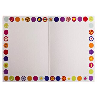 Happy Birthday Card Dots multicolor
