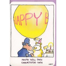 Witzige Grußkarte Polizei gratuliert zum Geburtstag