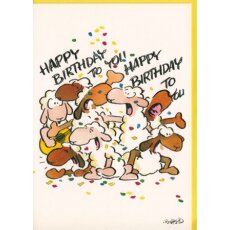 Geburtstagskarte Happy Birthday from all of us fetzige...