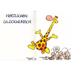 Geburtstagskarte witzig hab ich nicht vergessen Giraffe