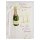 Geburtstagskarte elegant Champagner mit Applikation und Schleife