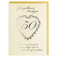 Glückwunschkarte Zur Goldenen Hochzeit 50. Hochzeitstag...