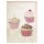 Geburtstagskarte Leckere Cupcakes Muffins mit Kerze