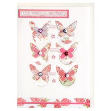 Geburtstagskarte von Herzen für Dich Schmetterlinge Handmade