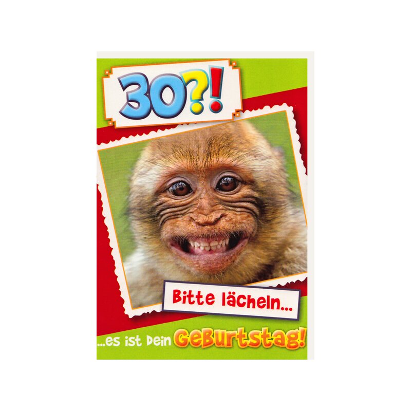 Geburtstagskarte Zum 30 Geburtstag Richtig Abfeiern