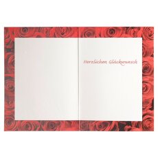 Geburtstagskarte Alles Liebe rote Rosen