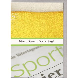 Vatertagskarte Bier Sport Vatertag