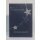 Weihnachtskarte Sternenkette blau silber mit Reliefprägung