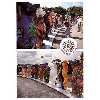Postkarte Circle of United Buddy Bears
