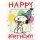 Snoopy POSTkarte Geburtstag Big Hug