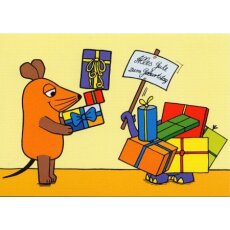 Die Maus POSTkarte Geburtstag Geschenke