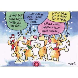 WeihnachtsPOSTkarte Jingle Bells...