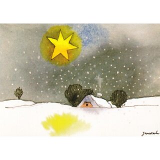 Janosch WeihnachtsPOSTkarte Der Stern