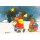 Janosch Weihnachtspostkarte Weihnachtsmann mit Geschenken beladen