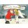 Janosch WeihnachtsPOSTkarte Weihnachtsmann küsst Engel