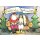 Janosch WeihnachtsPOSTkarte Weihnachtsmann und Engel sitzend auf dem Sofa