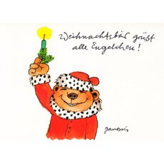Janosch WeihnachtsPOSTkarte Weihnachtsbär...