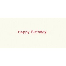 Exklusive Geburtstagskarte Happy Birthday Helvetica