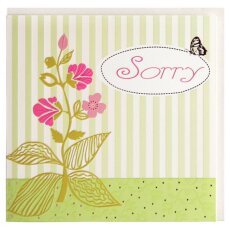 Grußkarte Sorry Entschuldigung Blume