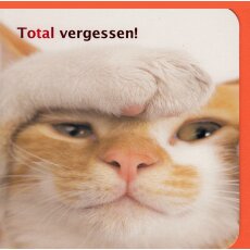 Geburtstagskarte Nachträglich Verspätet Total vergessen Katze
