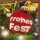 Weihnachtskarte Christbaumkugel Frohes Fest mit Applikation
