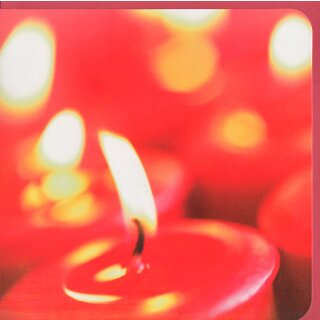 Weihnachtskarte Brennende rote Kerzen