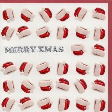 Weihnachtskarte Englisch Christmas Card Merry XMAS...