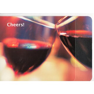 Einladung Weinabend Cheers! Grußkarte A6