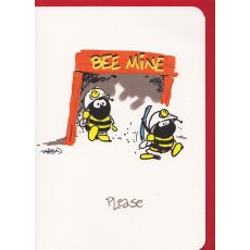 Grußkarte Liebe witzig Bee Mine - Sei mein A6 