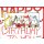 Happy Birthday Card Funny Cat Band A6