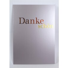 Dankkarten 6er Pack Dankeschön kupfer-gold Din A6