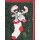 Minikarte Geschenkanhänger Rentier in Weihnachtssocke