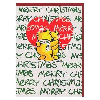 Minikarte Geschenkanhänger Christmas Hug