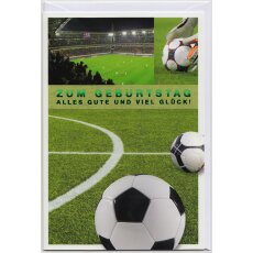 Geburtstagskarte Fußball Stadion Alles Gute und...