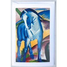 Kunstkarte Marc Blaues Pferd I - mit Passepartout