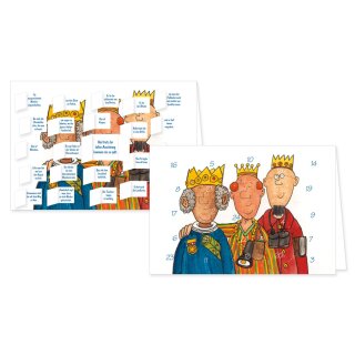 Postkarten-Adventskalender "Drei Könige" 