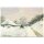Kunstkarte Claude Monet: Der Einspänner - Winterlandschaft