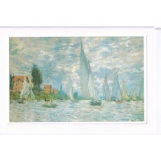 Kunstkarte Monet Die Segelboote - mit Passepartout