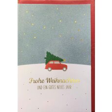 Weihnachtskarte Frohe Weihnachten Sternenhimmel