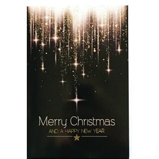 Weihnachtskarte Sternschnuppen