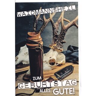 Geburtstagskarte Waidmannsheil