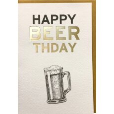 Geburtstagskarte Happy Beerthday
