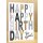 Geburtstagskarte weiß grau mit Stanzung