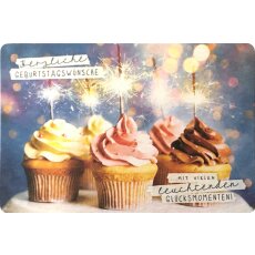 GeburtstagsPOSTkarte Muffins
