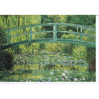 Kunstkarte Monet The Japanese Footbridge (1899)